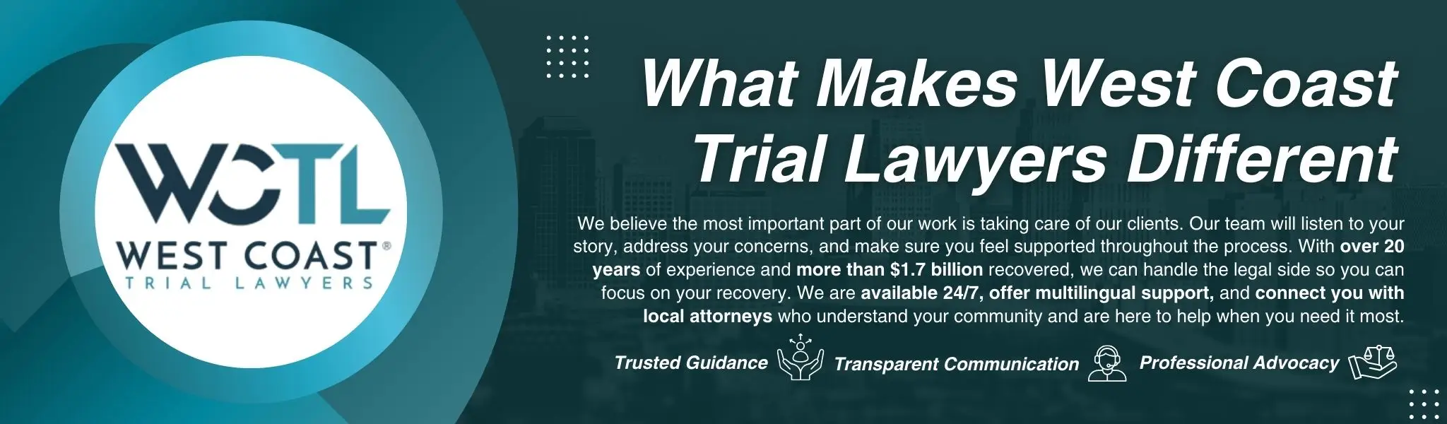 An informative infographic about what makes WCTL different.