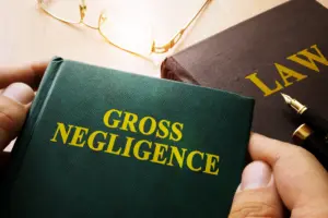 A book called 'Gross Negligence'.