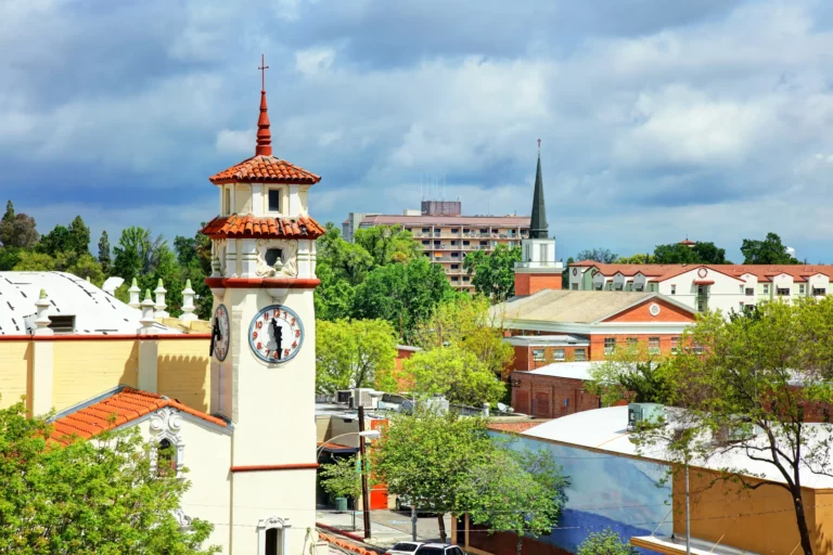 An overview of Visalia, California.