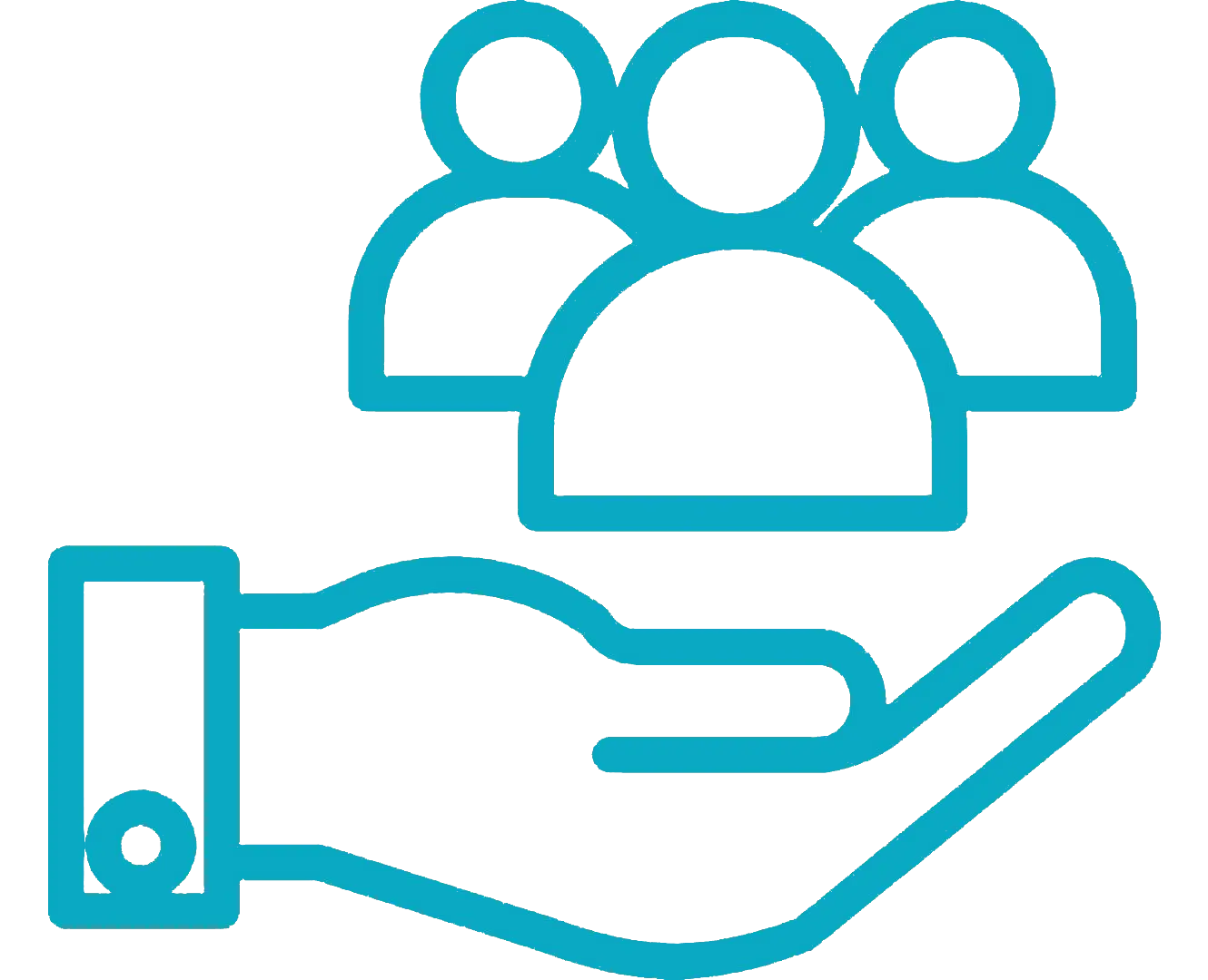 A personalized service icon.