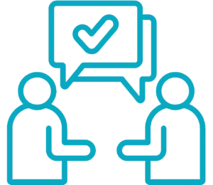 A realiable communication icon.