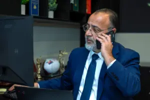 WCTL Co-CEO Allen, on a phone call.