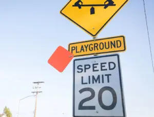 A 20MPH sign.