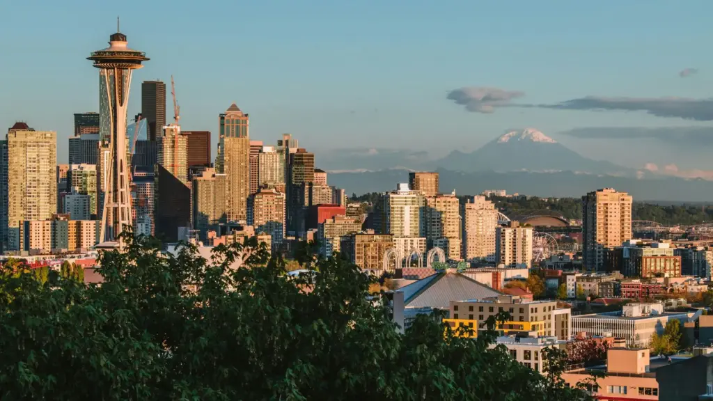 An overview of Seattle WA.