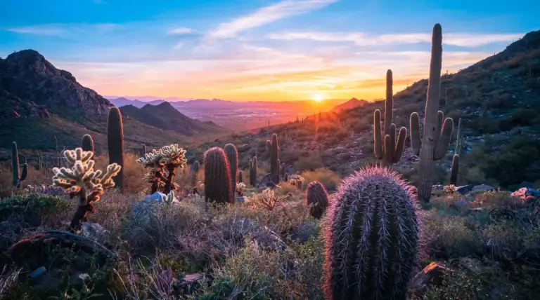 A wide shot of the Arizona desert.