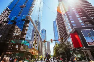 A shot of Downtown Seattle.