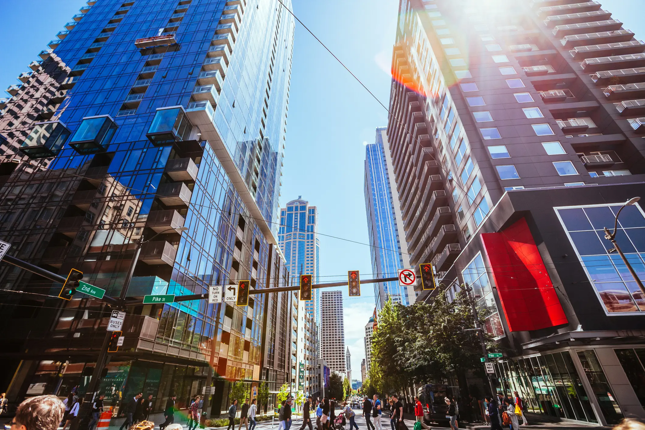A shot of Downtown Seattle.