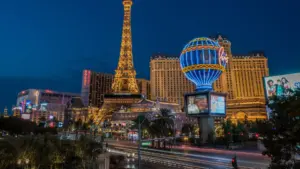An overview of Las Vegas traffic.