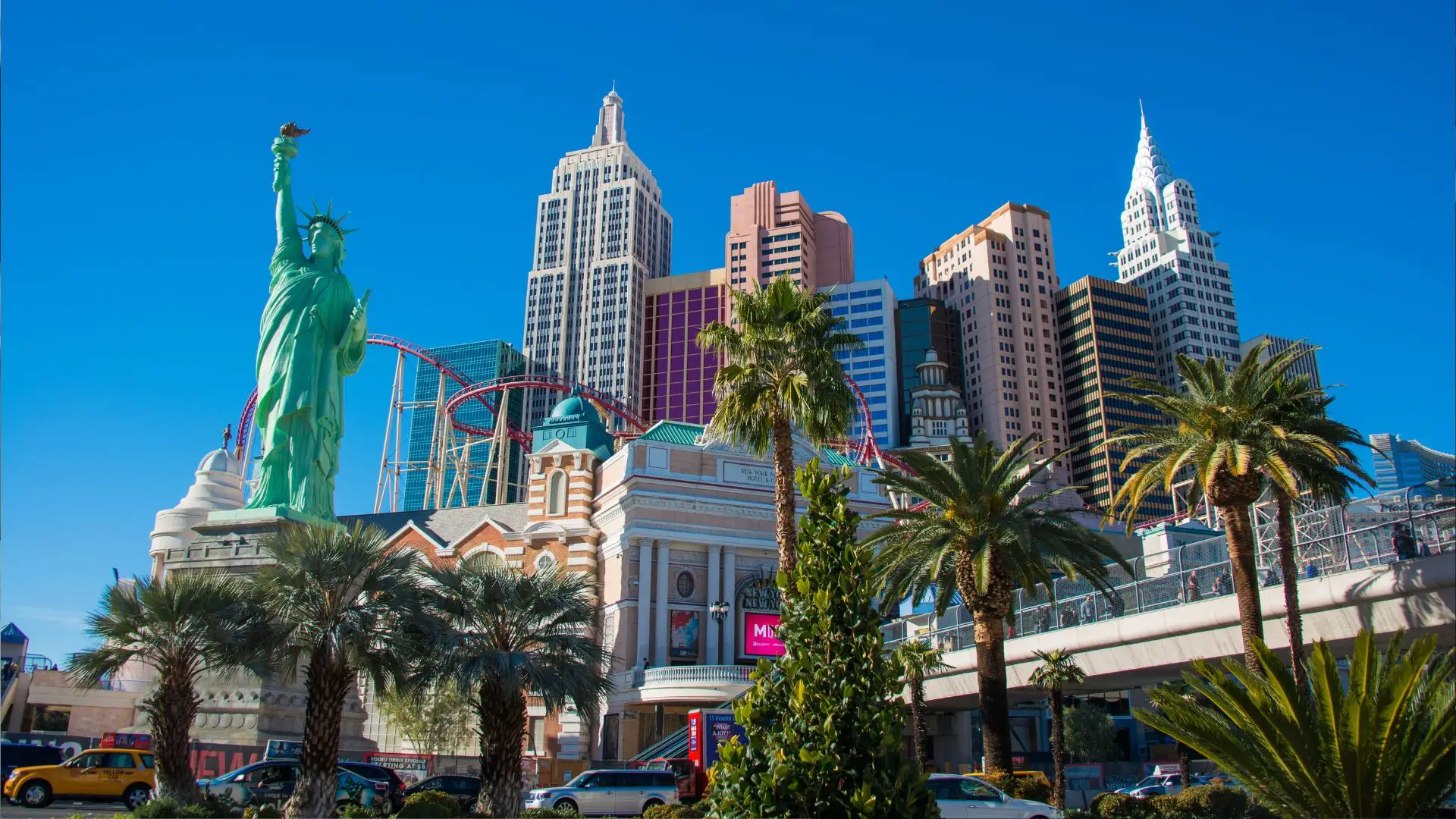A view of the Las Vegas Strip.