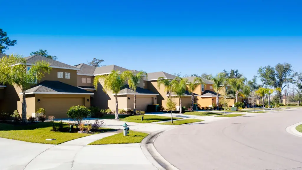 A suburb neighborhood. 