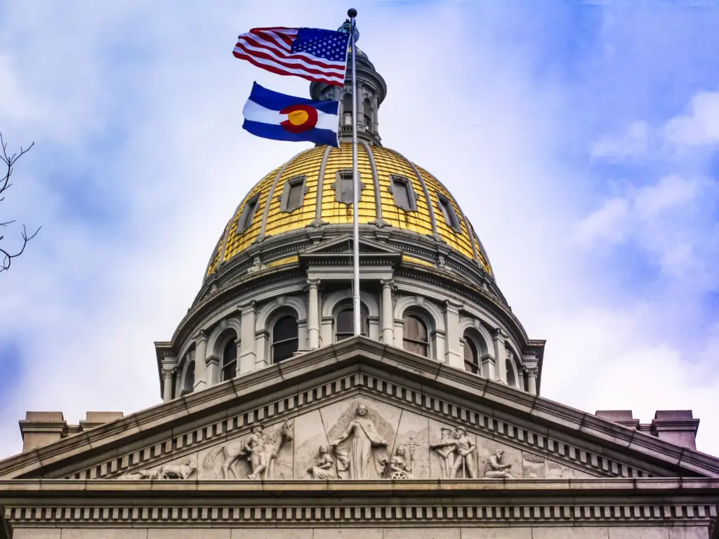 The Colorado capitol building.