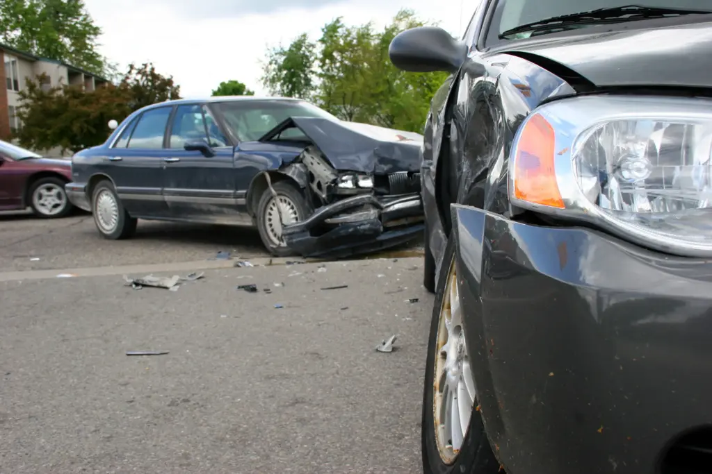 An intersection accident in Los Angeles, California.