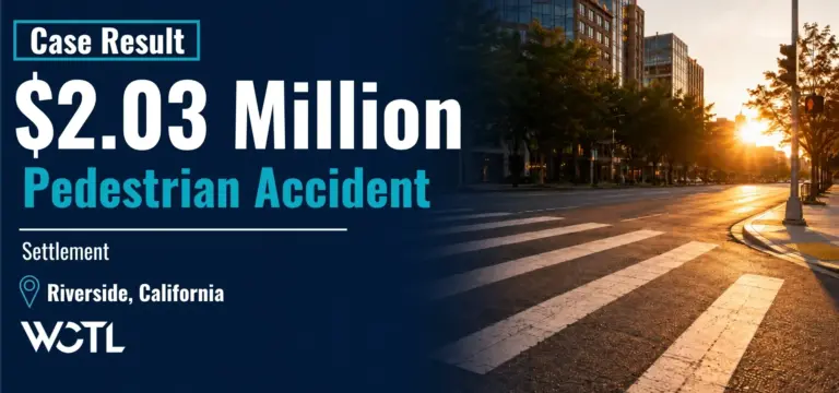 203 million Riverside Pedestrian Accident Settlement