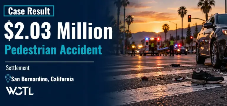 550000 San Bernardino Pedestrian Accident Settlement